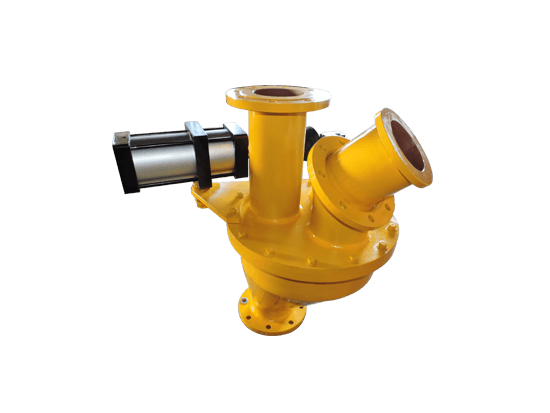 Pneumatic Ceramic Three-way Changeover Valve 03