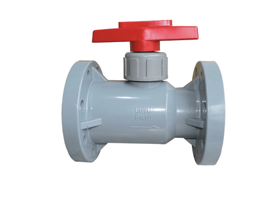 Manual Integral Flange End Plastic Ball Valve 02