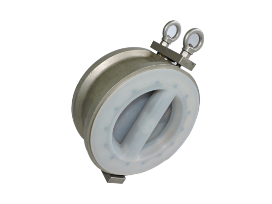 Wafer Double Flap Fluorine Lined Check Valve01