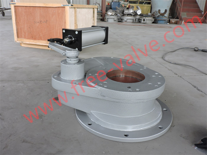 Pneumatic Anti wear Ceramic Lined Rotary Gate Valve