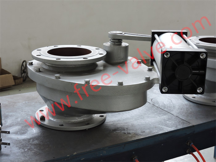 Pneumatic Anti wear Ceramic Lined Rotary Gate Valve