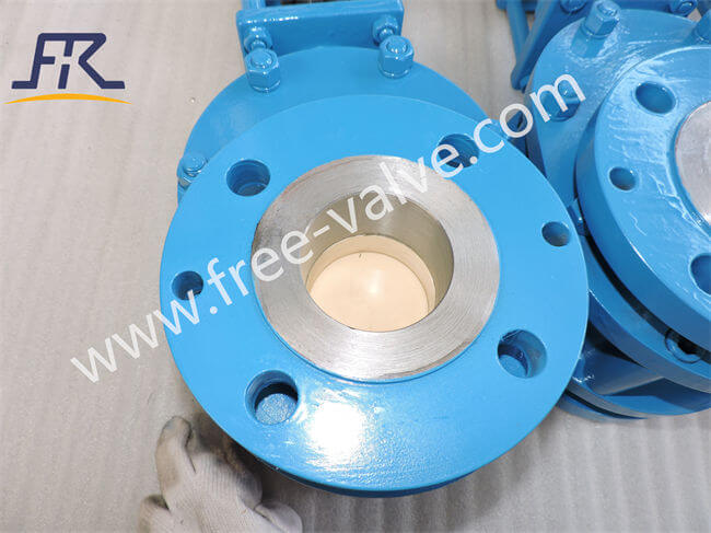 Pneumatic Ceramic Double Plate Gate Valve