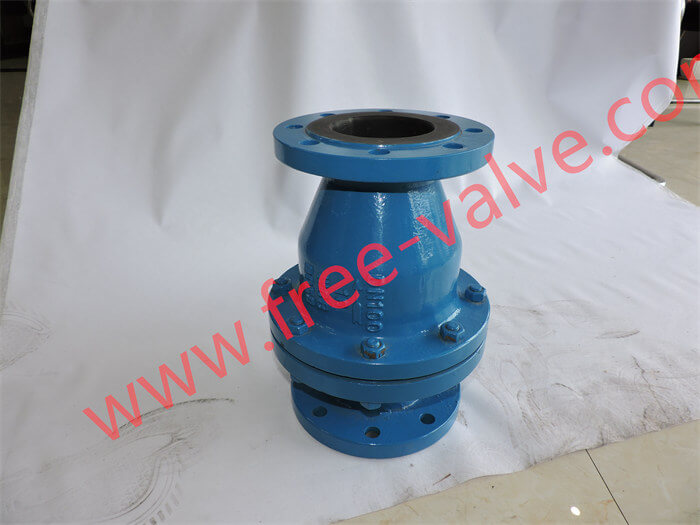 FRH44J Flange End Rubber Fluorine Polymer Lined Swing Check Valve