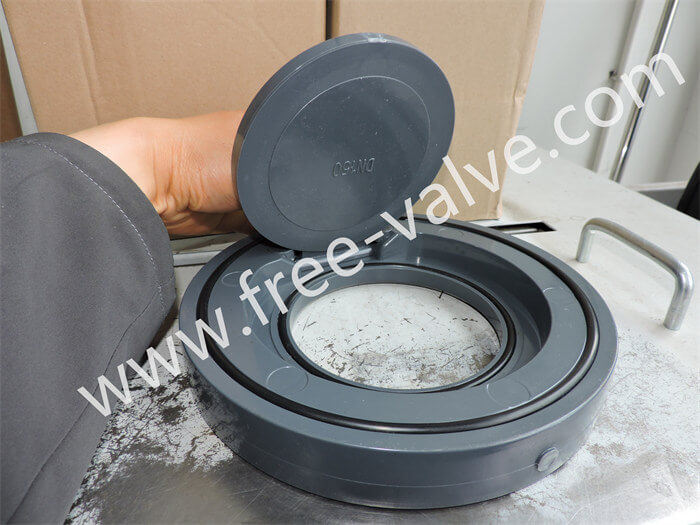 FRH74X Plastic UPVC PVC Wafer Swing Single Plate Check Valve for chemical