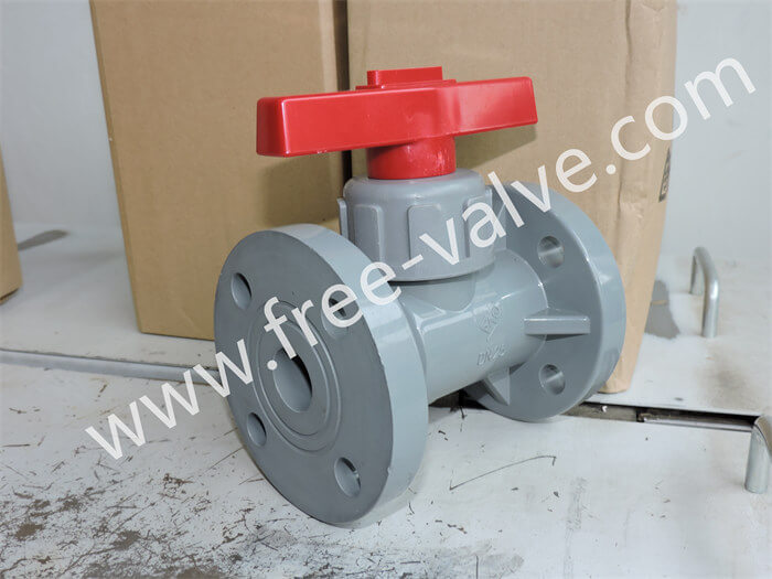 FRQ41S Plastic One Piece Manual Flange End Ball Valve for chemical