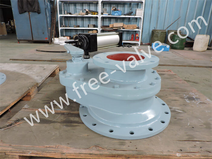 DN200xDN350 Pneumatic Ceramic Rotary Disc Feeding Gate Valve