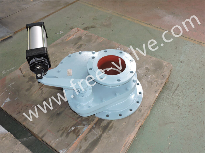 DN200xDN350 Pneumatic Ceramic Rotary Disc Feeding Gate Valve