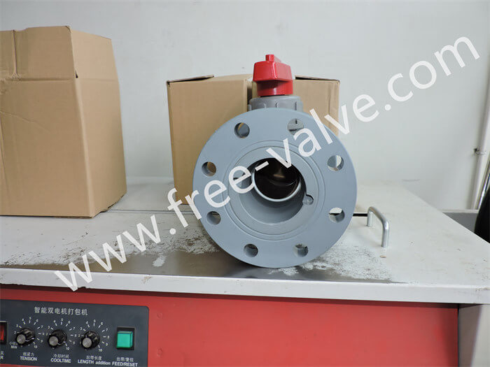 UPVC PVDF Plastic Flanged  Integral Ball Valve For Corrosive