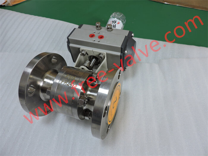 Flanged Segment V port Ceramic Lined Floating Ball Valve For Paper Pulp