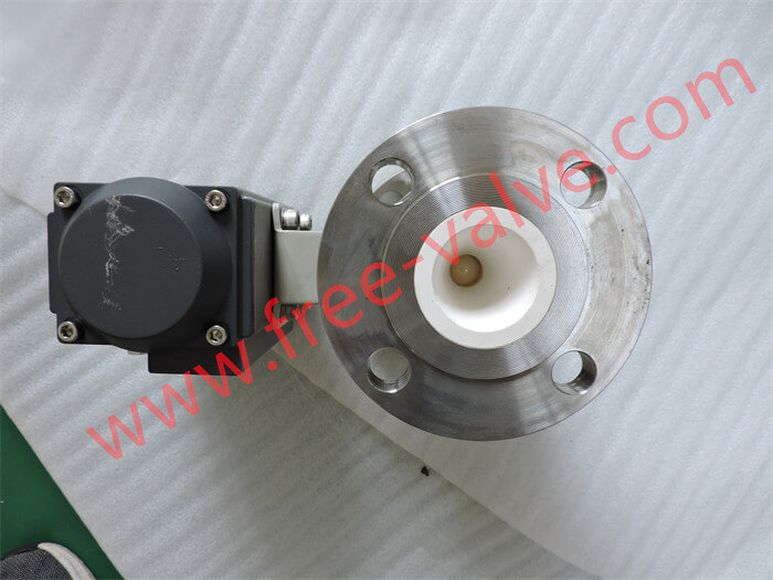 Pneumatic Ceramic Lined Segment Ball Valve with V Port Ball for Chemical Industry