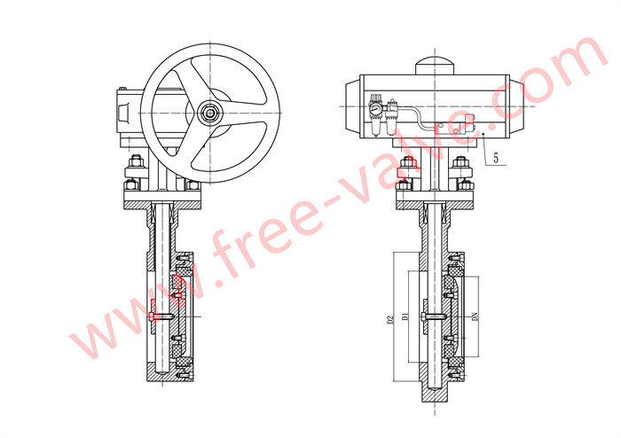 ceramic lined butterfly valve 02