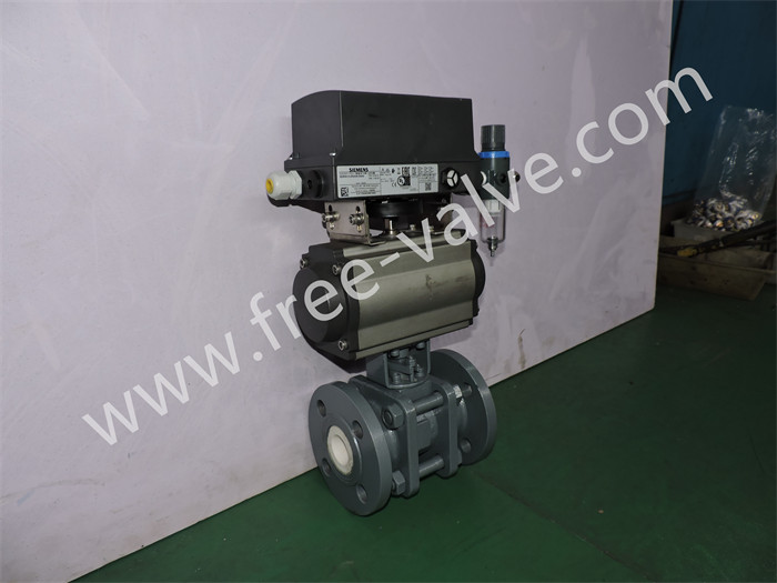 Ceramic Lined Ball Valve with Pneumatic Control Operating