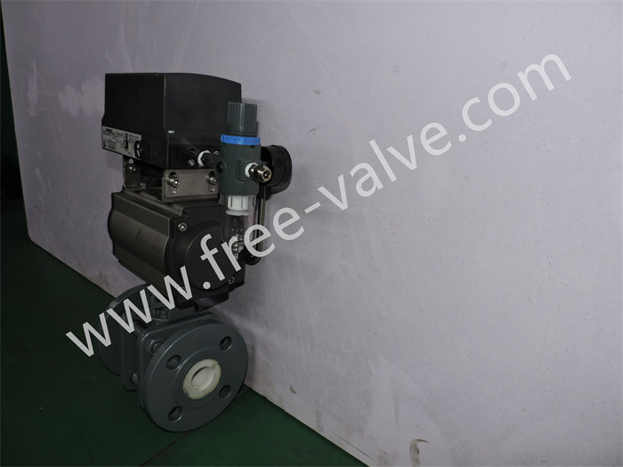 Ceramic Lined Ball Valve with Pneumatic Control Operating