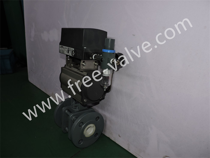 Ceramic Lined Floating Ball Valve with Pneumatic Control Operating