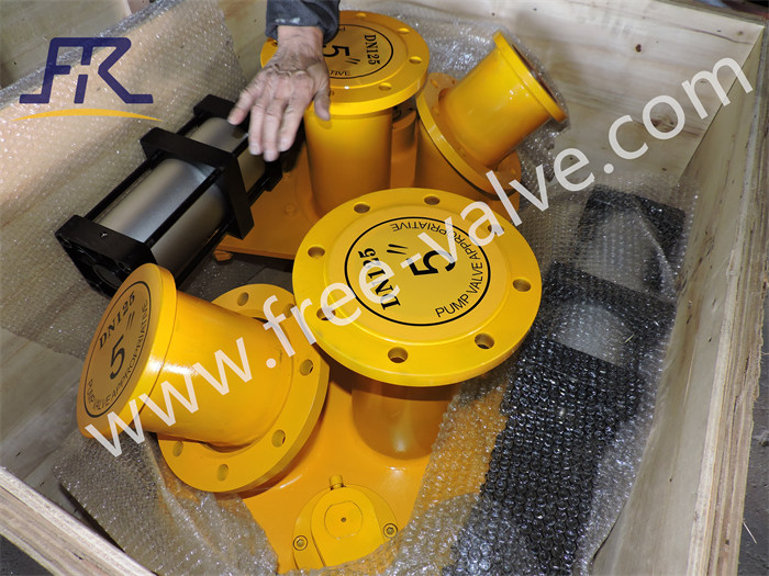 Pneumatic Ceramic Lined Three-Way Gate Valve