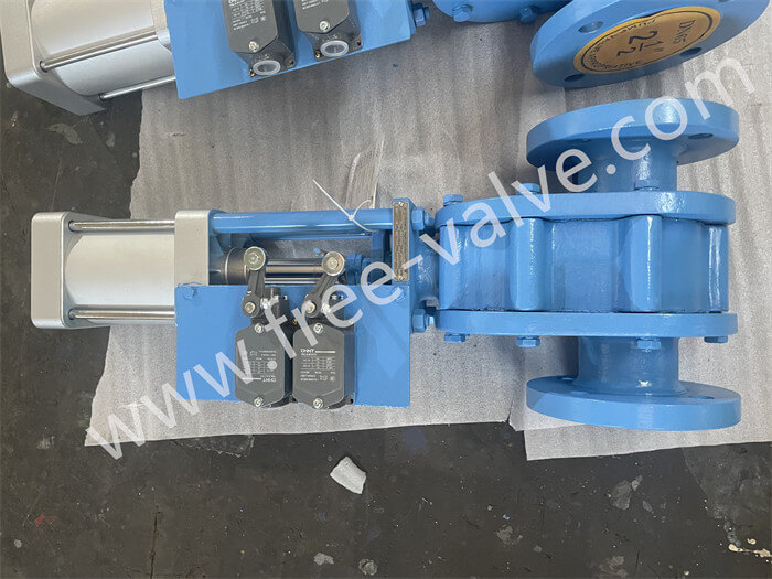 Pneumatic Double Disc Ceramic Lined Gate Valve FRZ644TC