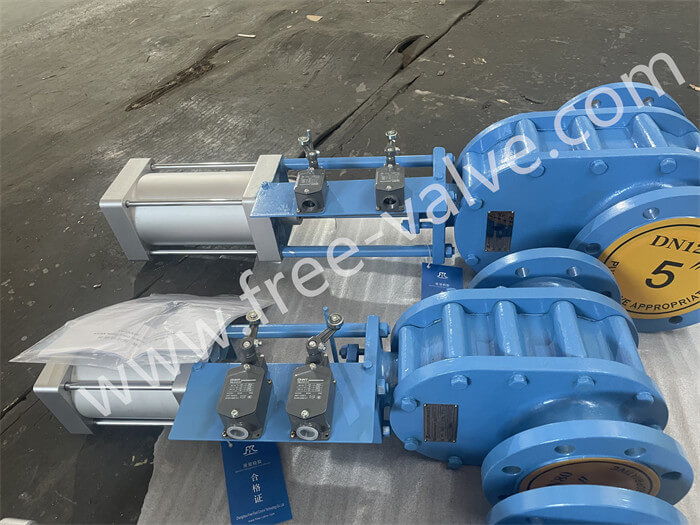 Pneumatic Double Disc Ceramic Lined Gate Valve FRZ644TC