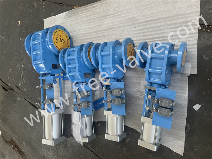 Pneumatic Double Disc Ceramic Lined Gate Valve FRZ644TC