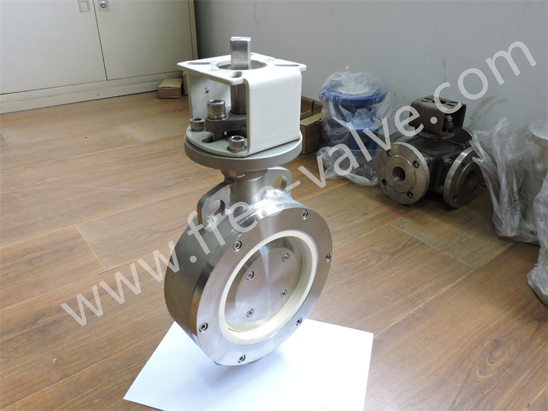 Wafer Type Ceramic Lined Butterfly Valves For Abrasive Slurry