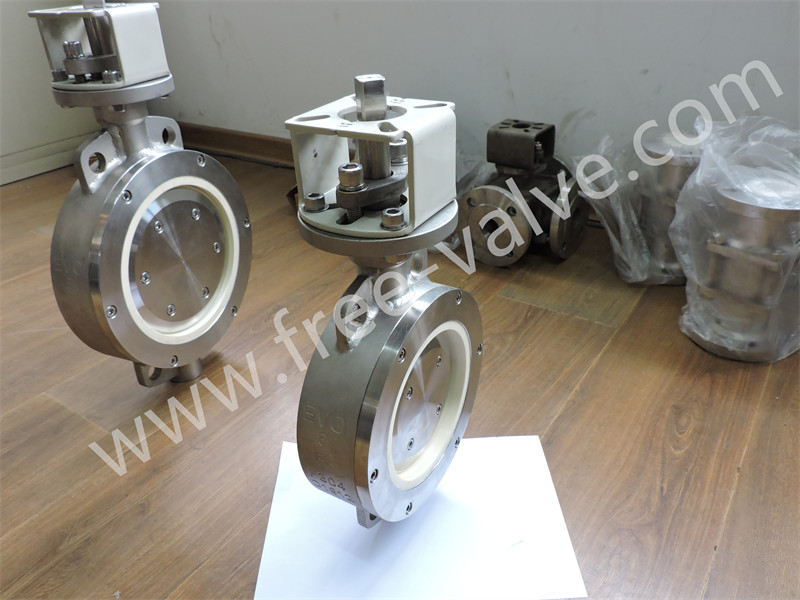 Wafer Type Ceramic Lined Butterfly Valves For Abrasive Slurry