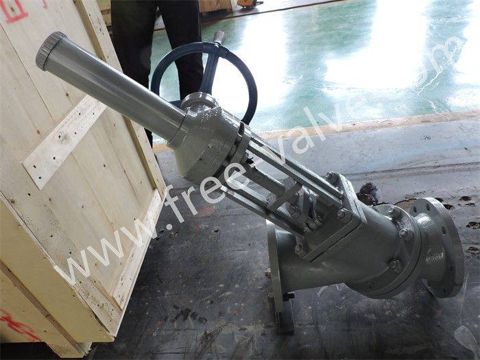 Electric Manual Flanged Y Type Slurry Valve for Aluminum Oxide Industry