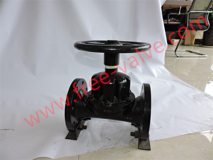 Fluorine Lined Weir type Diaphragm Valve