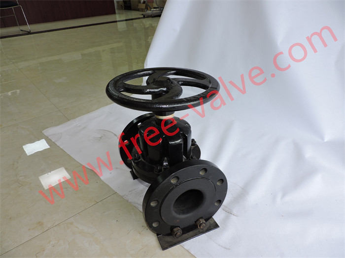 Fluorine Lined Weir type Diaphragm Valve