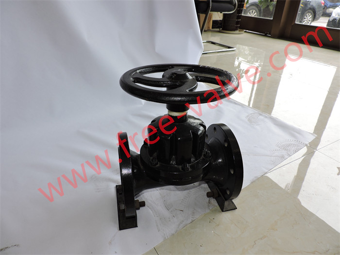 Fluorine Lined Weir type Diaphragm Valve