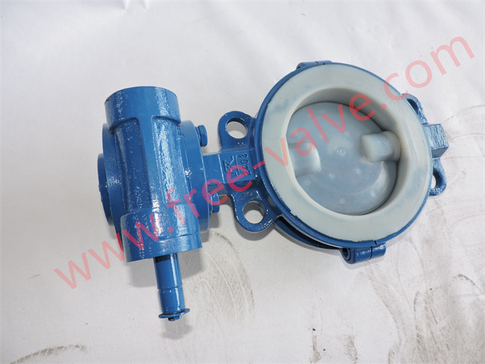 Fully Fluorine lined PTFE butterfly valve